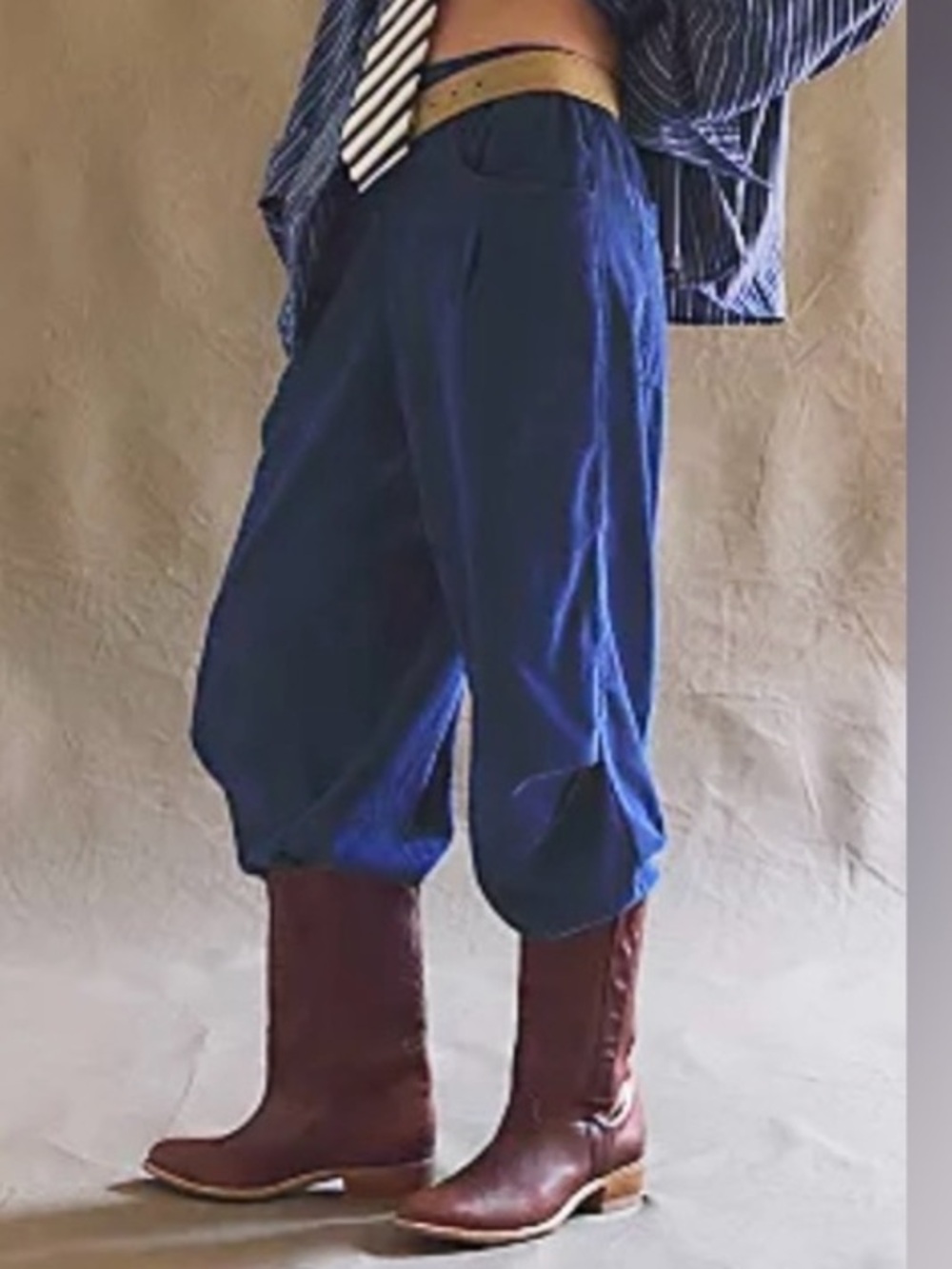 Free people Nice Cord Choice Jeans Barrel Pull On Oversized NWT - Picture 3 of 9